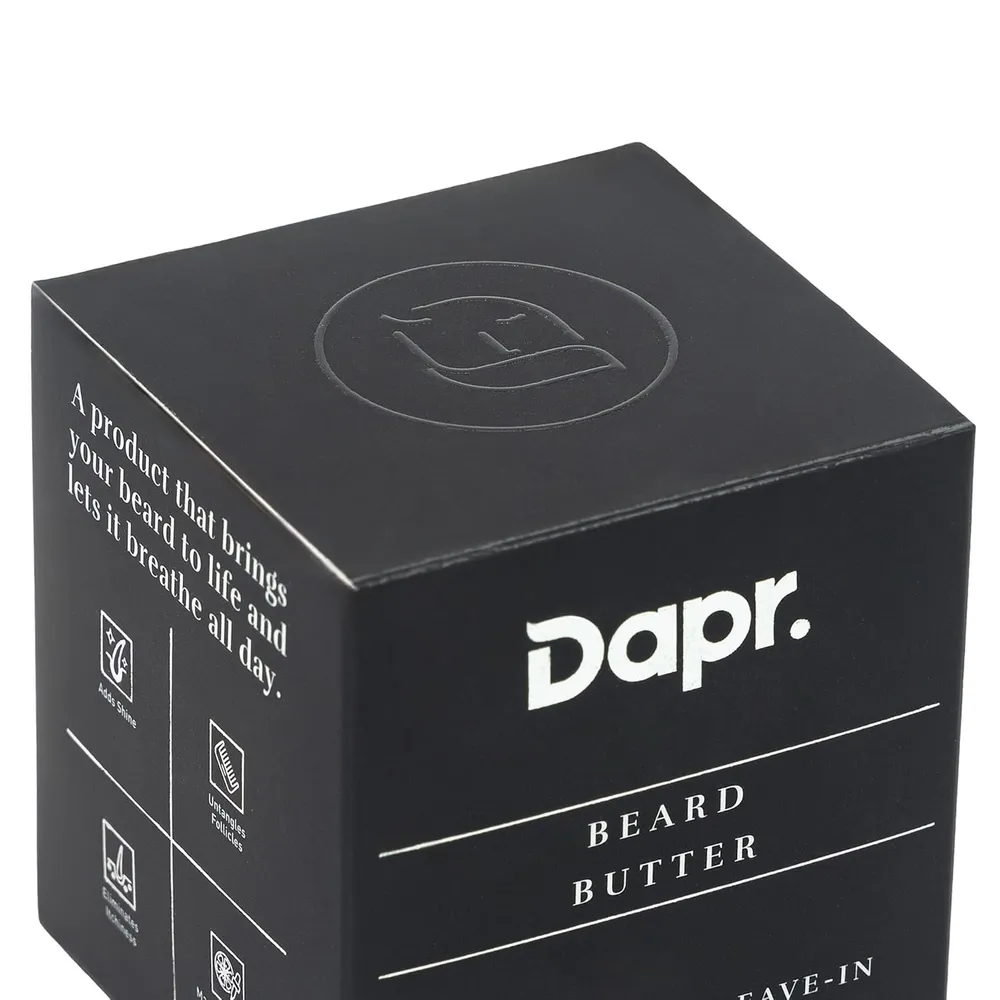 Dapr. Beard Butter (100 grams) |Hydrating and Nourishing with Shea Butter, Bourbon Oil, Orange Bitters & Hemp Seed oil for Softer & Smoother Beard|