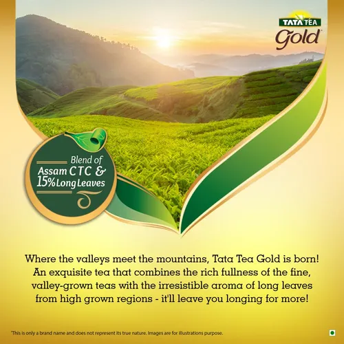 Tata Tea Gold | Assam teas with Gently Rolled Aromatic Long Leaves | Rich & Aromatic Chai | Black Tea | 1 kg