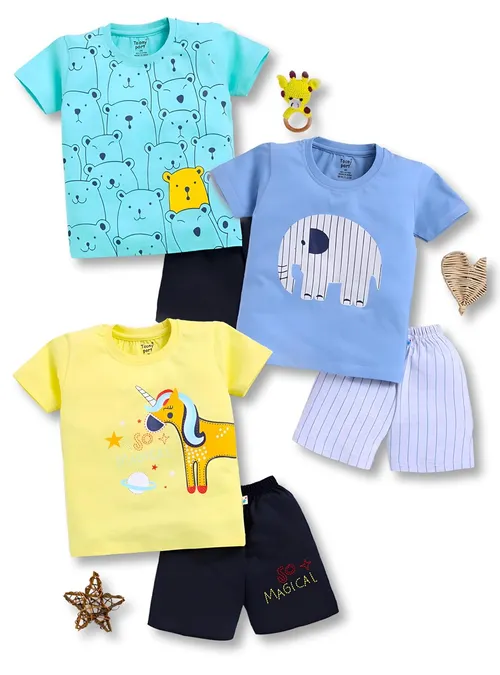 Boys T-shirts and Shorts Combo Set