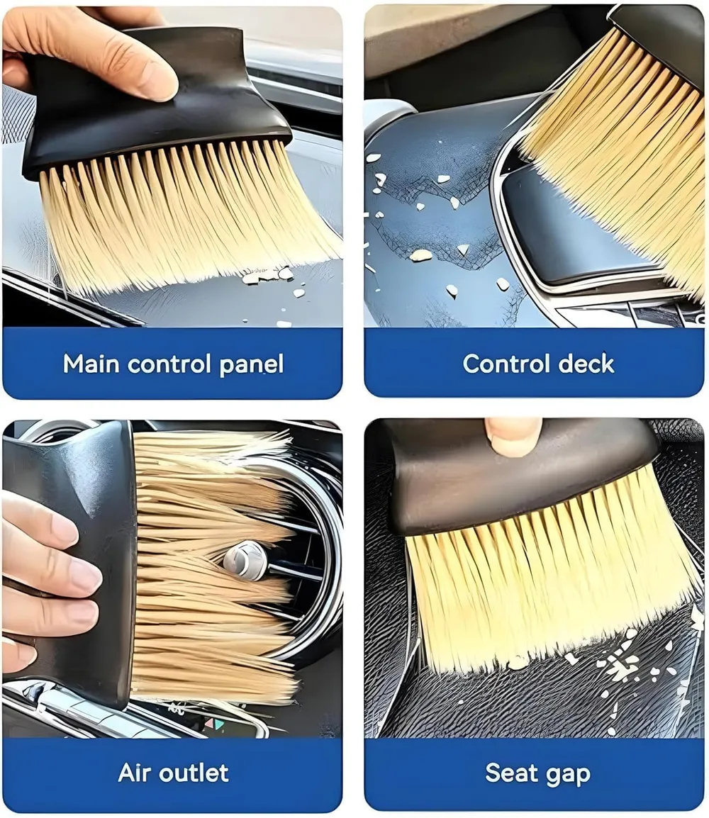 Verivue Mirrors 7 PCS Car Cleaning Kit with 3-in-1 Mini Vacuum Cleaner, Microfiber Cloth,Big Duster,Car Cleaning Sprey,Wheel Brush,AC Vent Brush&Interior Dust Brush,for velar,Truck