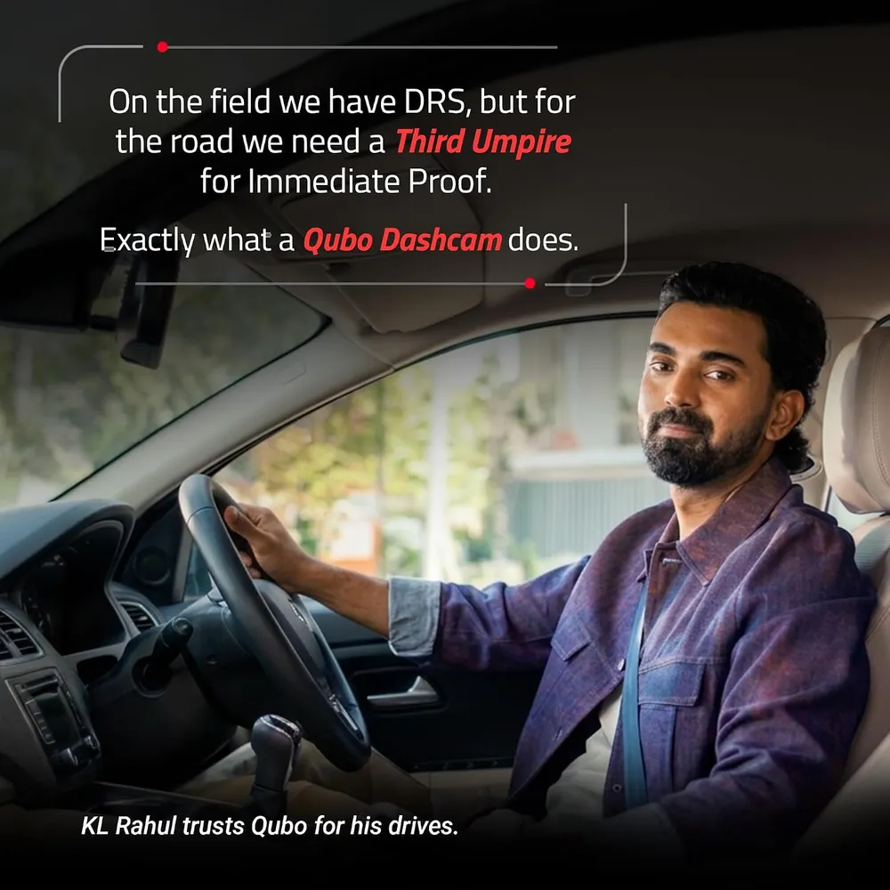 Qubo Car Dashcam [New Launch] Pro 2K Front + Rear by Hero Group | Dual Channel Dash Cam | Wide Angle View | G-Sensor | Wi-Fi | Emergency Recording | Supports Up to 1 TB SD Card