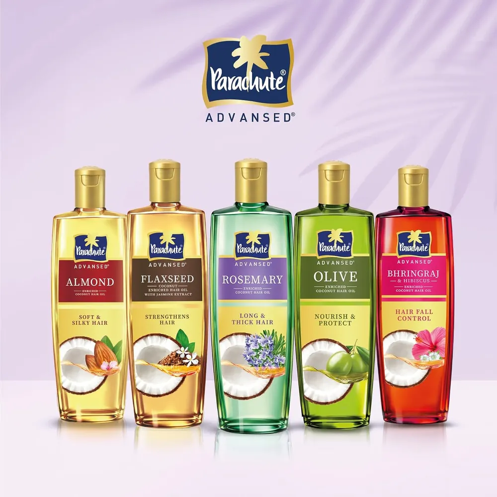 Parachute Advansed Rosemary-enriched Coconut Hair Oil| Rosemary Hair Oil| Superfoods Magic| Long & Thick Hair|300 Ml