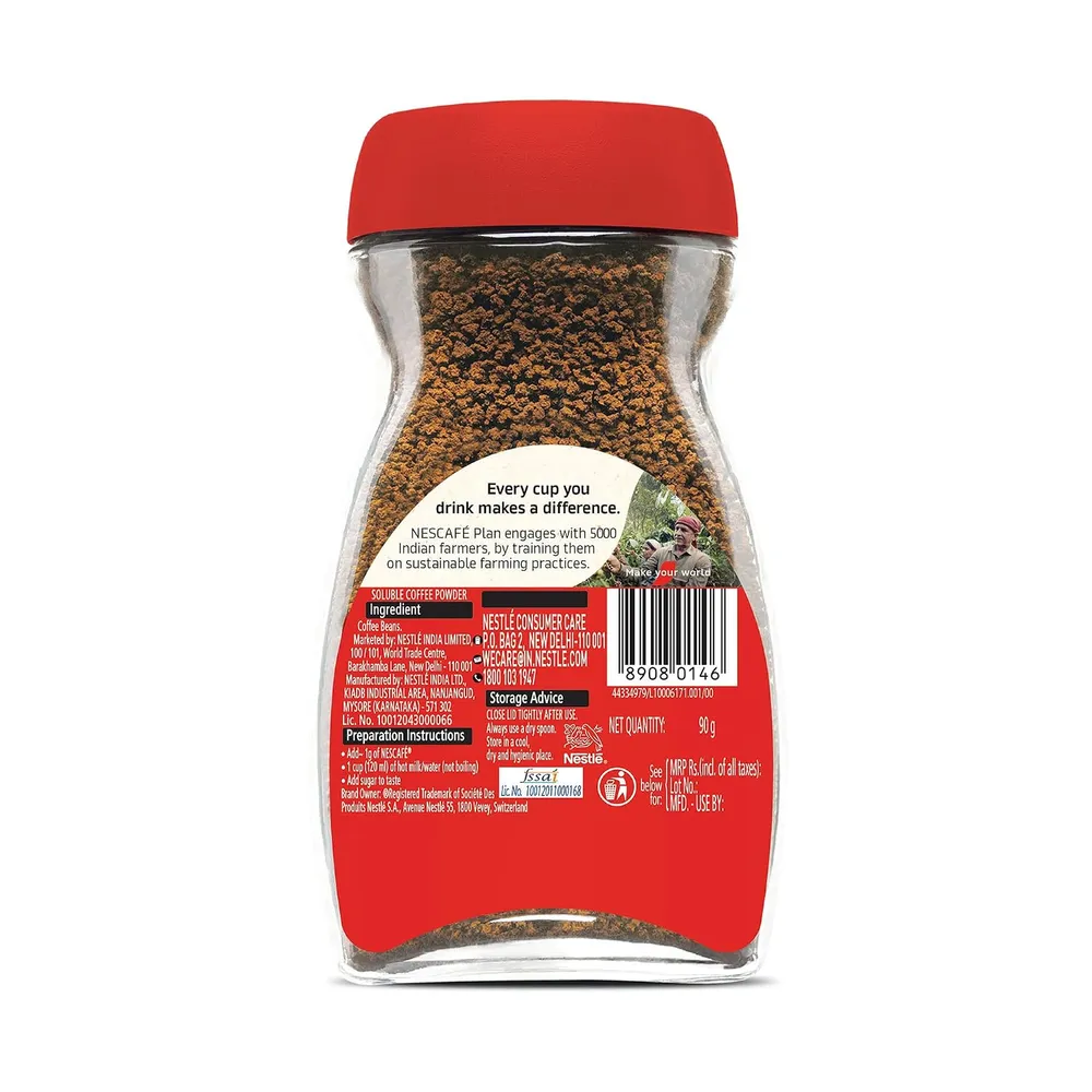 Nescafé Classic Instant Coffee Powder, 90g Jar