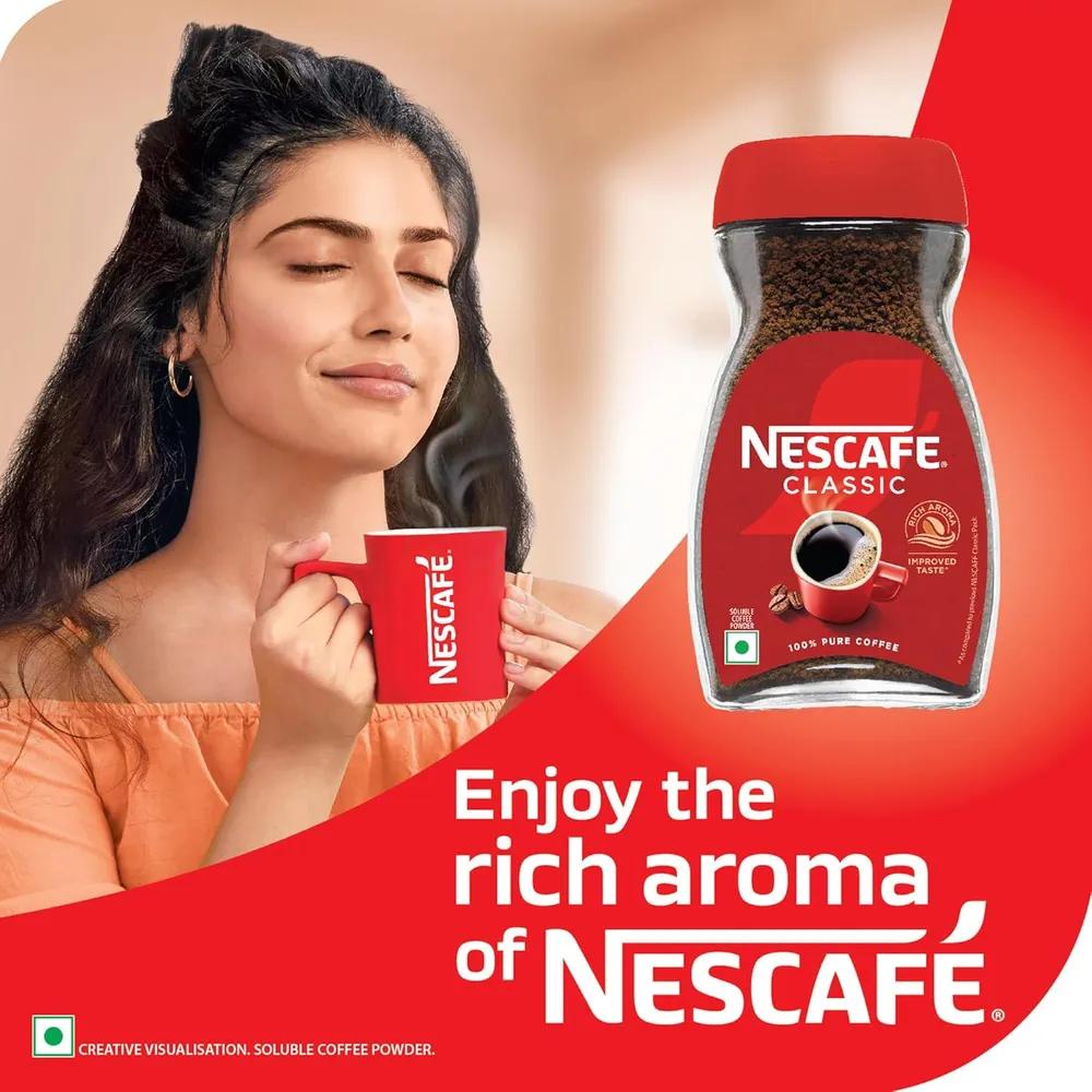 Nescafé Classic Instant Coffee Powder, 90g Jar