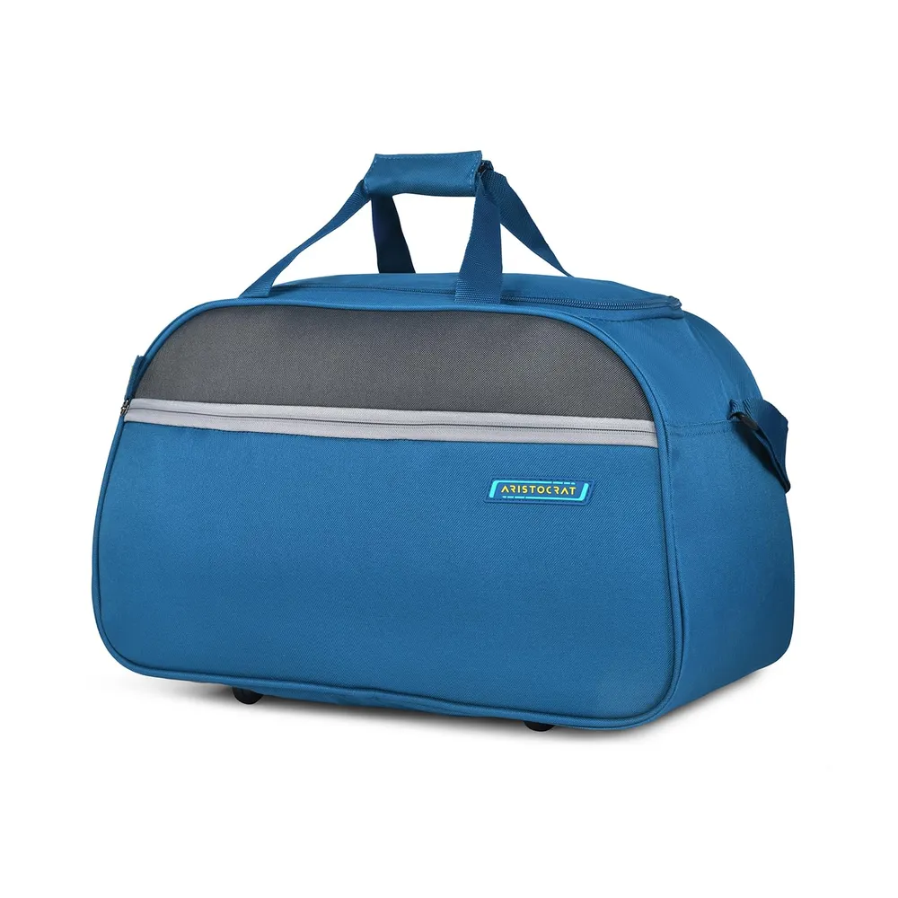 Aristocrat Enigma 52 Cm Polyester Softsided Cabin Size Duffle Bag - Blue