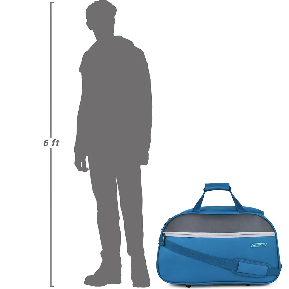 Aristocrat Enigma 52 Cm Polyester Softsided Cabin Size Duffle Bag - Blue