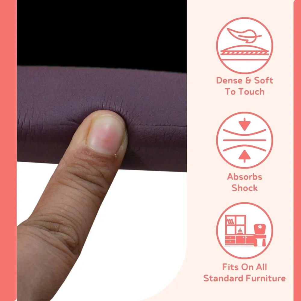 BabySafeHouse 6.5ft Pre-Taped Edge Guard & 4 Corner Protector, Brown