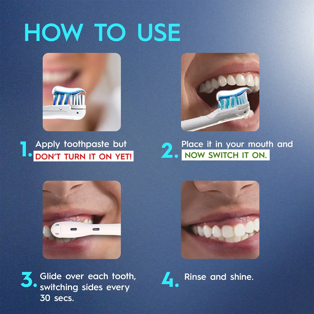 Oral B Cross Action AA Battery Electric Toothbrush for Adults, 90 Day Battery, 2 Year Warranty by Oral-B, IPX7 Water Resistant, Soft Crisscross Bristles (Blue, 1)