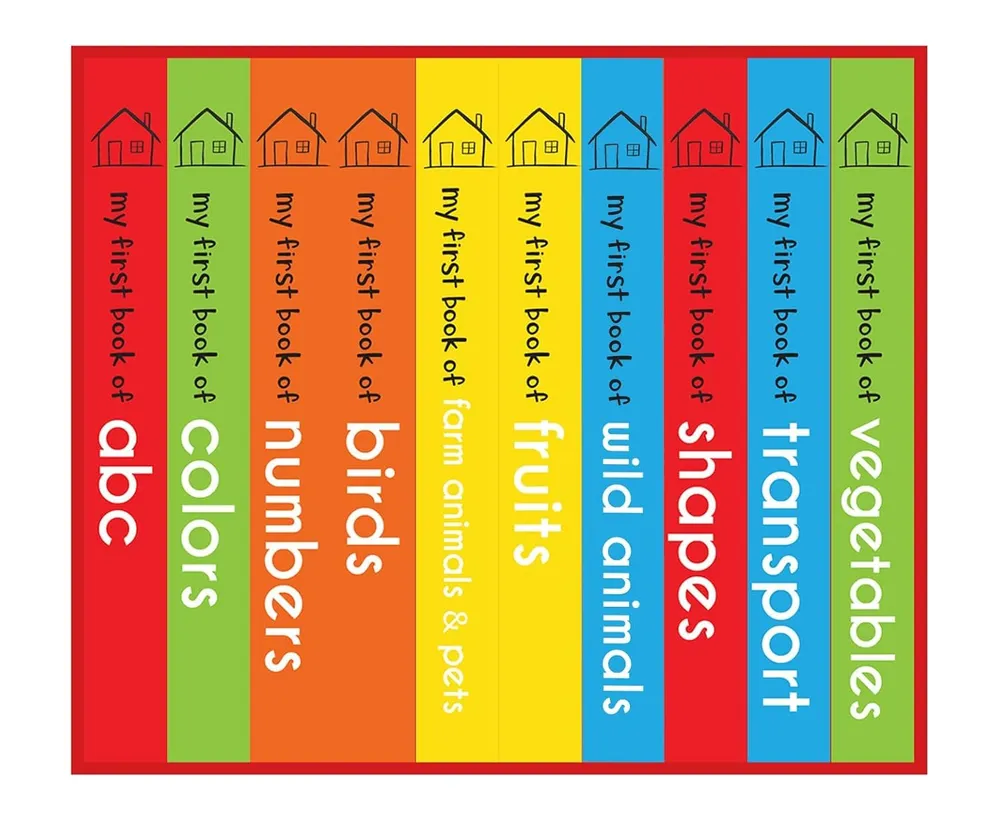 My First Library Boxset For Kids (10 Board Books) | Ages 0–3 Years | Early Learning | Gift Set For Babies | Toddlers & Preschoolers | Latest Premium Edition | Abc | Numbers | Shapes | Colors & More