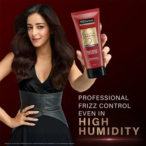 TRESemmé Keratin Smooth Anti Frizz Conditioner 335ml | 72H Frizz Control with Keratin Protein & Argan Oil | Paraben Free Hair Conditioner for Dry Frizzy Hair