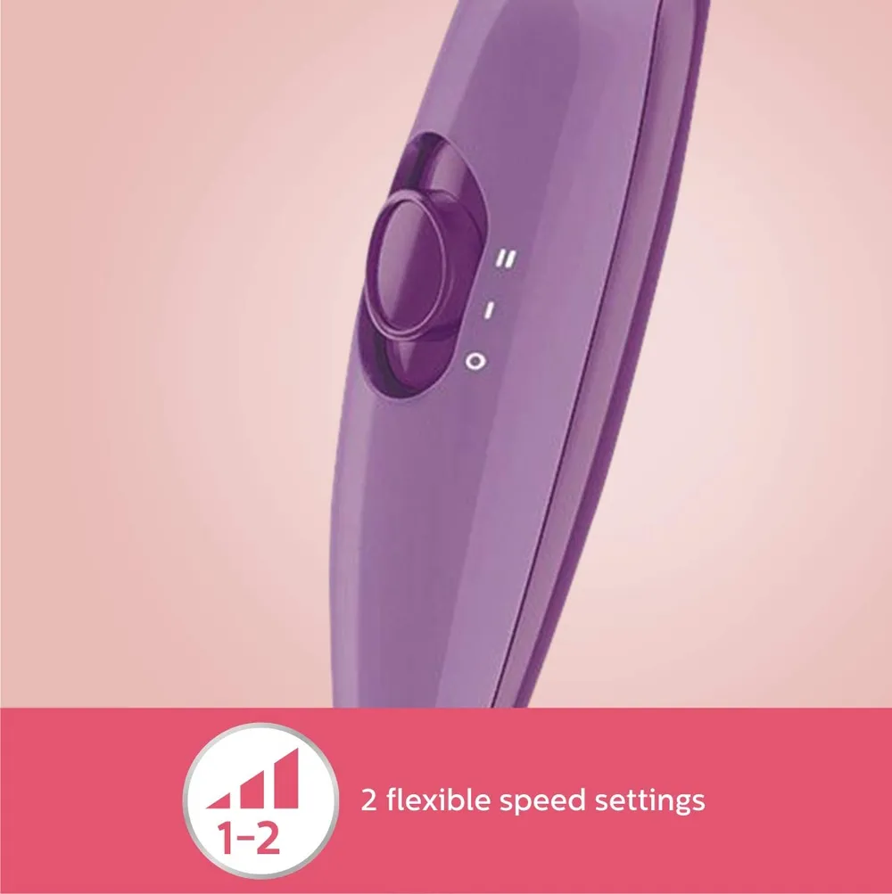Philips India's No.1 Hair Styling Brand -Hair Dryer 1000W |Blow Dry for Men & Women | 2 Heat Settings| ThermoProtect tech |Travel-Friendly, Quick Dry, Frizz Control | For Indian Hair |HP8100/46 Purple