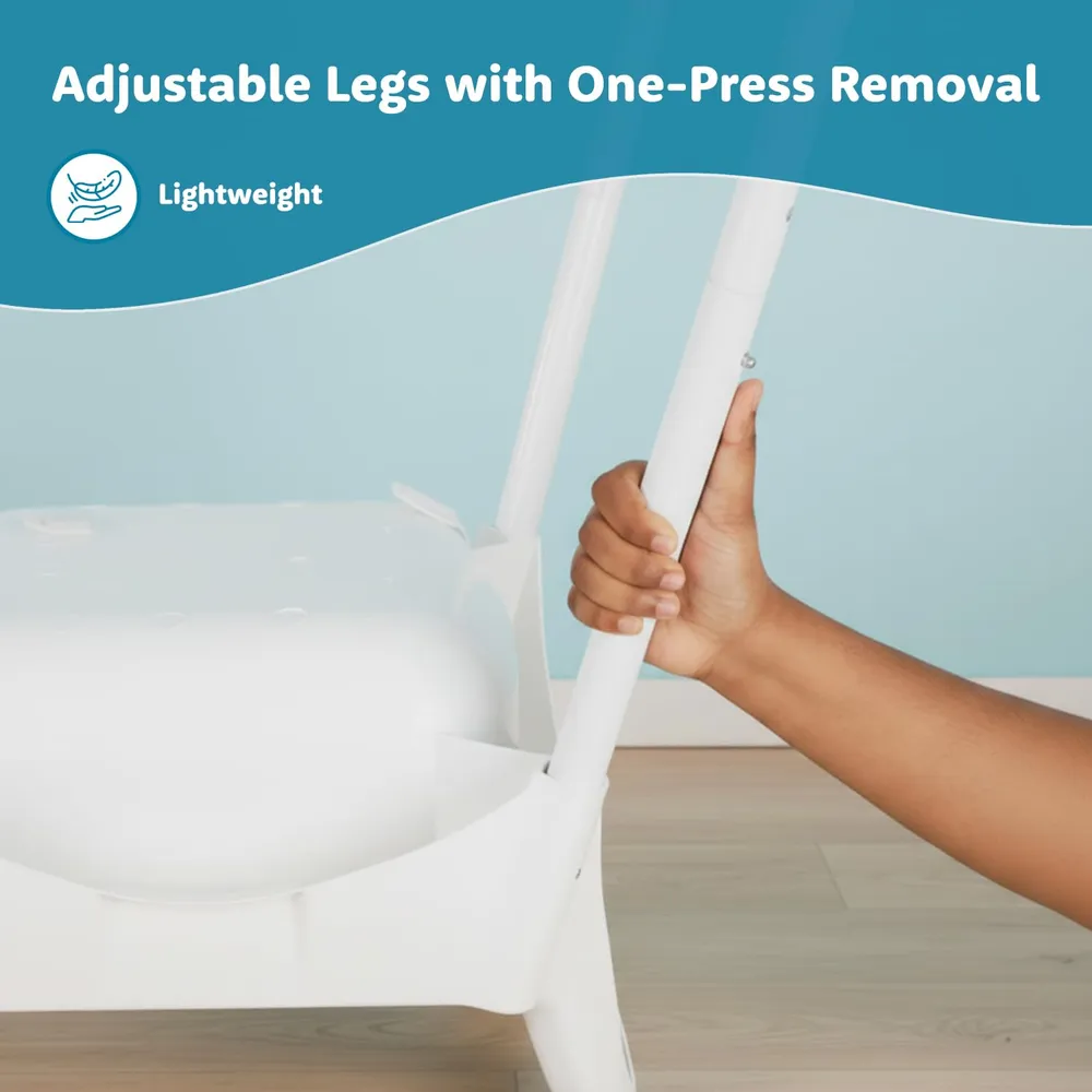 Amazon Brand - Supples 3-in-1 High Chair for Babies & Kids | Supports Up to 15 Kg | Detachable & Portable | Suitable for Kids Aged 6 Months to 3 Years | White