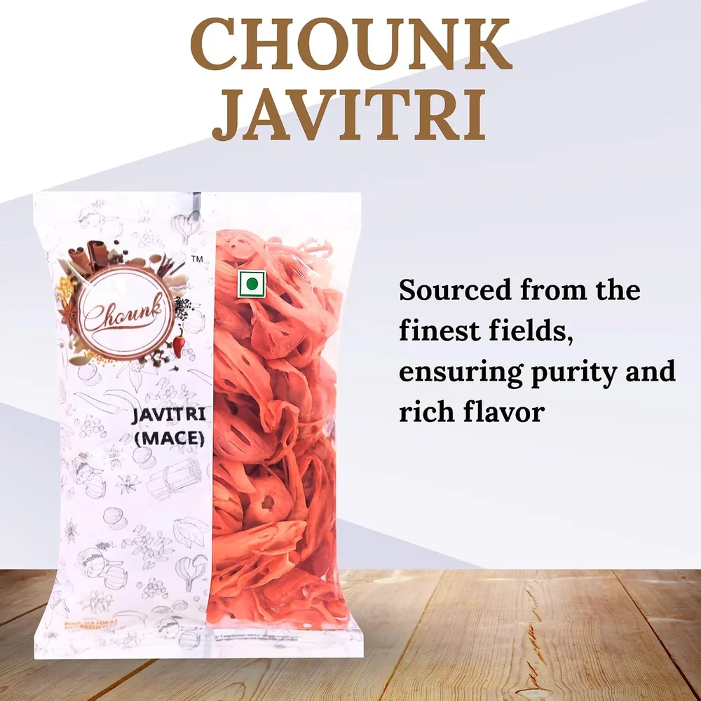 Chounk Spice Javitri 25 gm | Javitri Spices Whole | Premium Japatri - Whole Spices | Mace Indian Spice