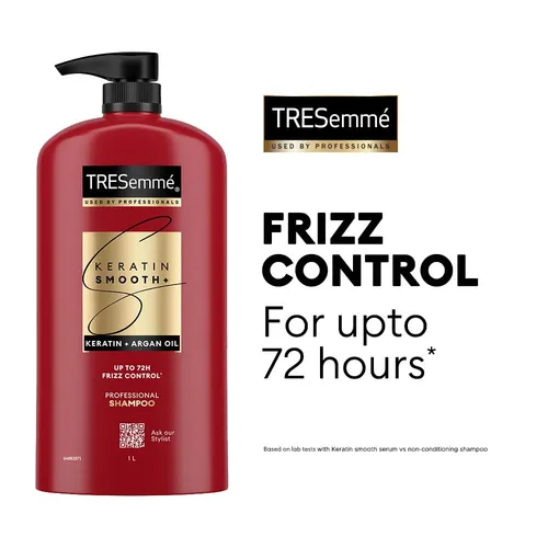 Tresemme Keratin Smooth Shampoo,With Keratin And Argan Oil For Smoother And Shinier Hair, 1 Ltr