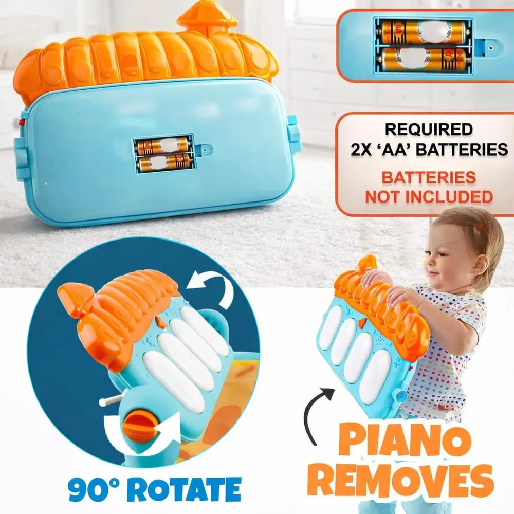 ToysBuddy Kick and Play Multi-Function ABS High Grade Plastic Piano Baby Gym and Fitness Rack Products