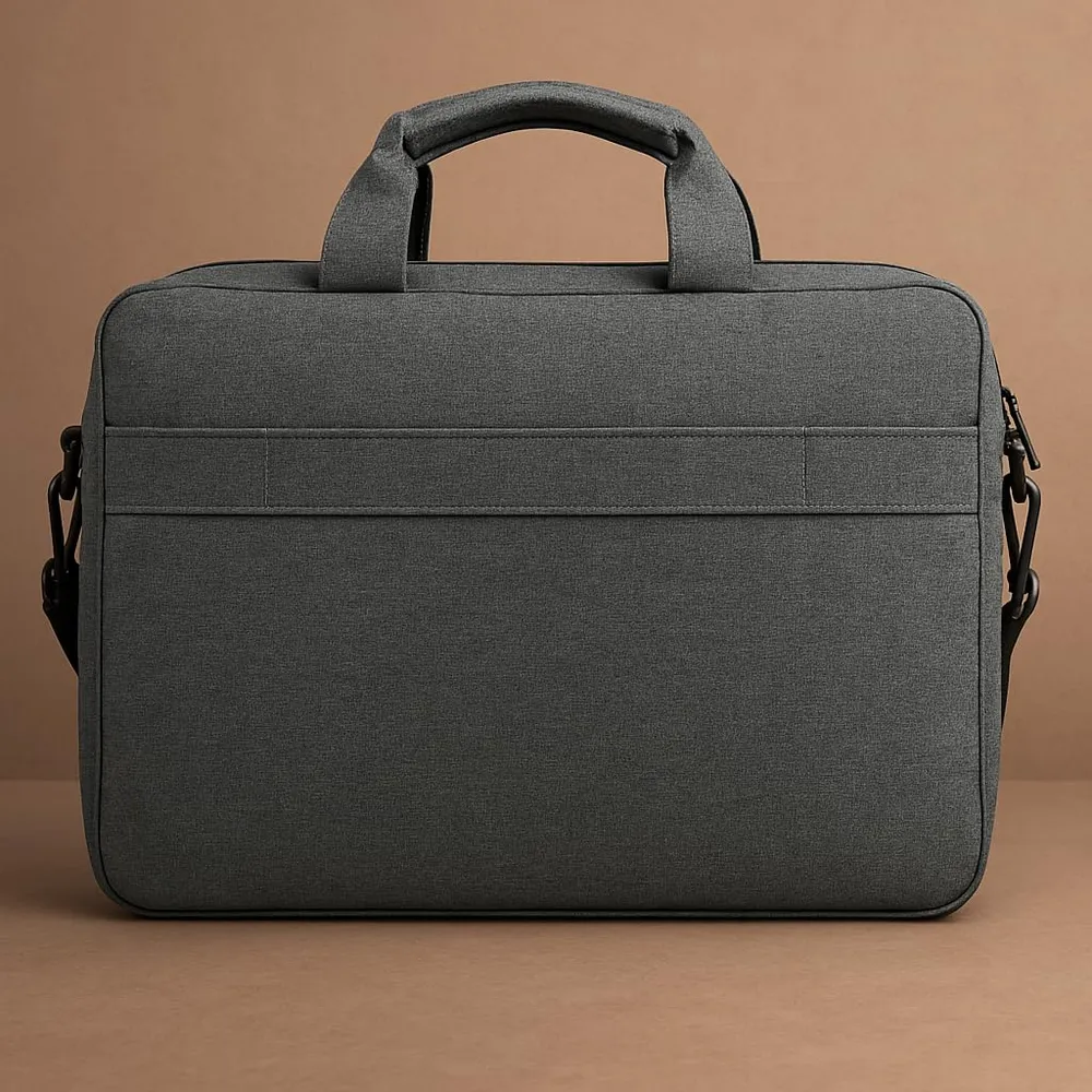 Bennett™ Mystic 15.6 inch (39.6cm) Laptop Briefcase Shoulder Sling Office Business Professional Travel Messenger Bag for Men and Women Water Repellent Formal Executive Bags (Grey) 6 Months Warranty