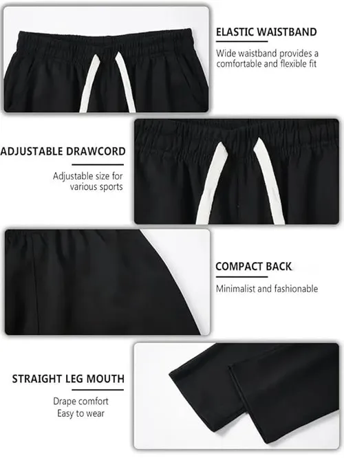 Men's Cotton Baggy Trackpants | Oversized Fit Streetwear & Gym Wear | Comfortable Casual Joggers for Men