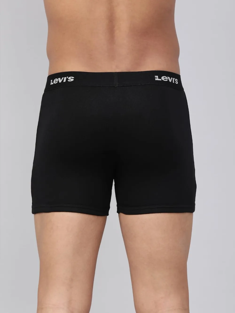 Levi's 001 Classic Boxer Brief for Men | 100% Pure Cotton | Solid | Mid-Rise Men's Underwear | Anti-Roll Waistband | Durable Comfort with Extra Supportive Gusset | Functional Fly | Pack of 2