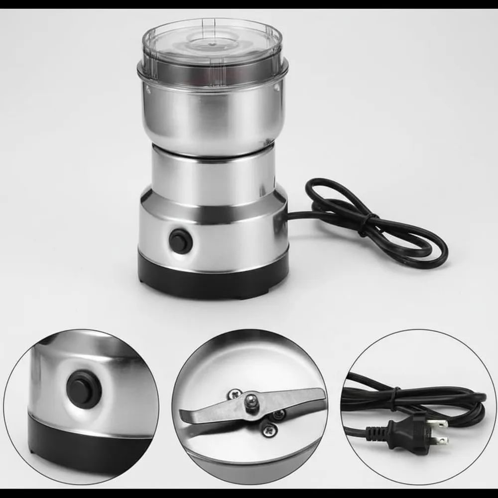Nima Grinder Mini Mixer Grinder Small Size, Coffee Grinder Electric, Portable Electric Grinder With Powerful Stainless Steel Blades, Masala Grinder Machine, Spice Grinder for Kitchen, Grinder for Home