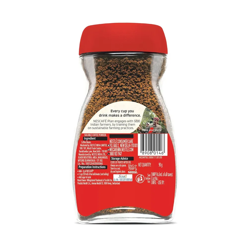 Nescafé Classic Instant Coffee Powder, 90g Jar