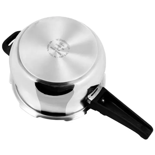 Butterfly Curve 3 Litres Stainless Steel Outer Lid Pressure Cooker | TRIPLY Base | Induction & Gas Stove Compatible | Triple Safety | ISI Certified | 5 Years Manufacturer's Warranty