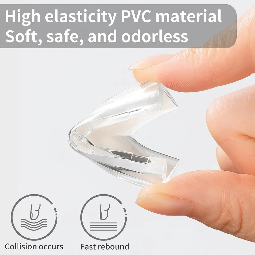 Pack of 12 Silicone Corner Protectors | Baby Proofing Edge & Corner Guards for Sharp Edges, Table, Bed & Furniture | Child Safety Cushion for Baby Proofing