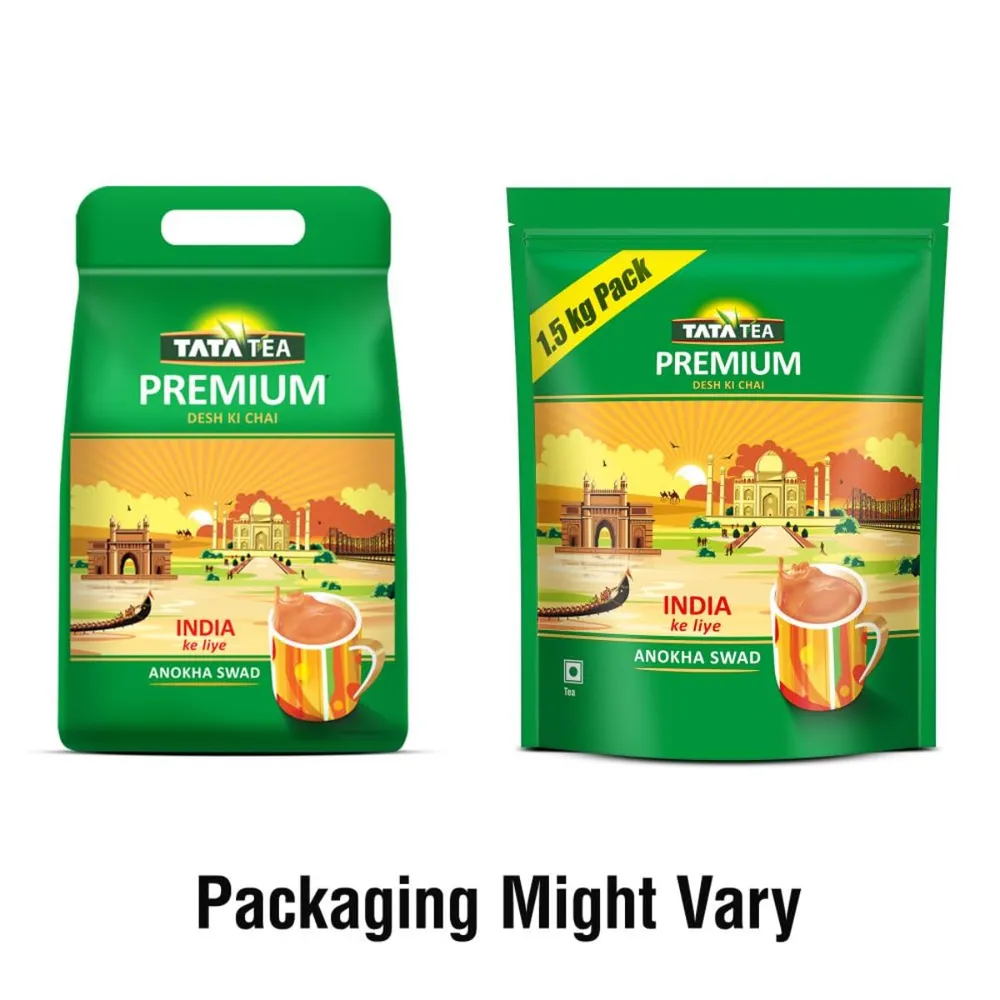 Tata Tea Premium | Desh Ki Chai | Unique Blend Crafted For Chai Lovers Across India | Black Tea | 1.5kg