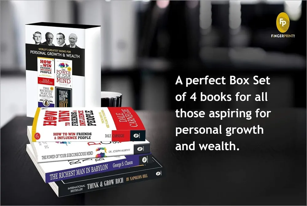 World’S Greatest Books For Personal Growth & Wealth (4 Books Boxset) Motivational | Life-Lesson | Self Help | Gift Pack | Premium Paperback | Think & Grow Rich | Power Of Your Subconscious Mind & More