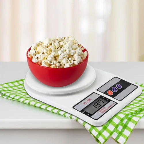 ATOM/Aliston K1 Series A121/SF-400 Digital Weighing Machine/Scale (10kg, 1g accuracy) High Precision Scale for Food with Large LCD Display, Tare Function Multi weighing mode-g, oz For Home, Kitchen
