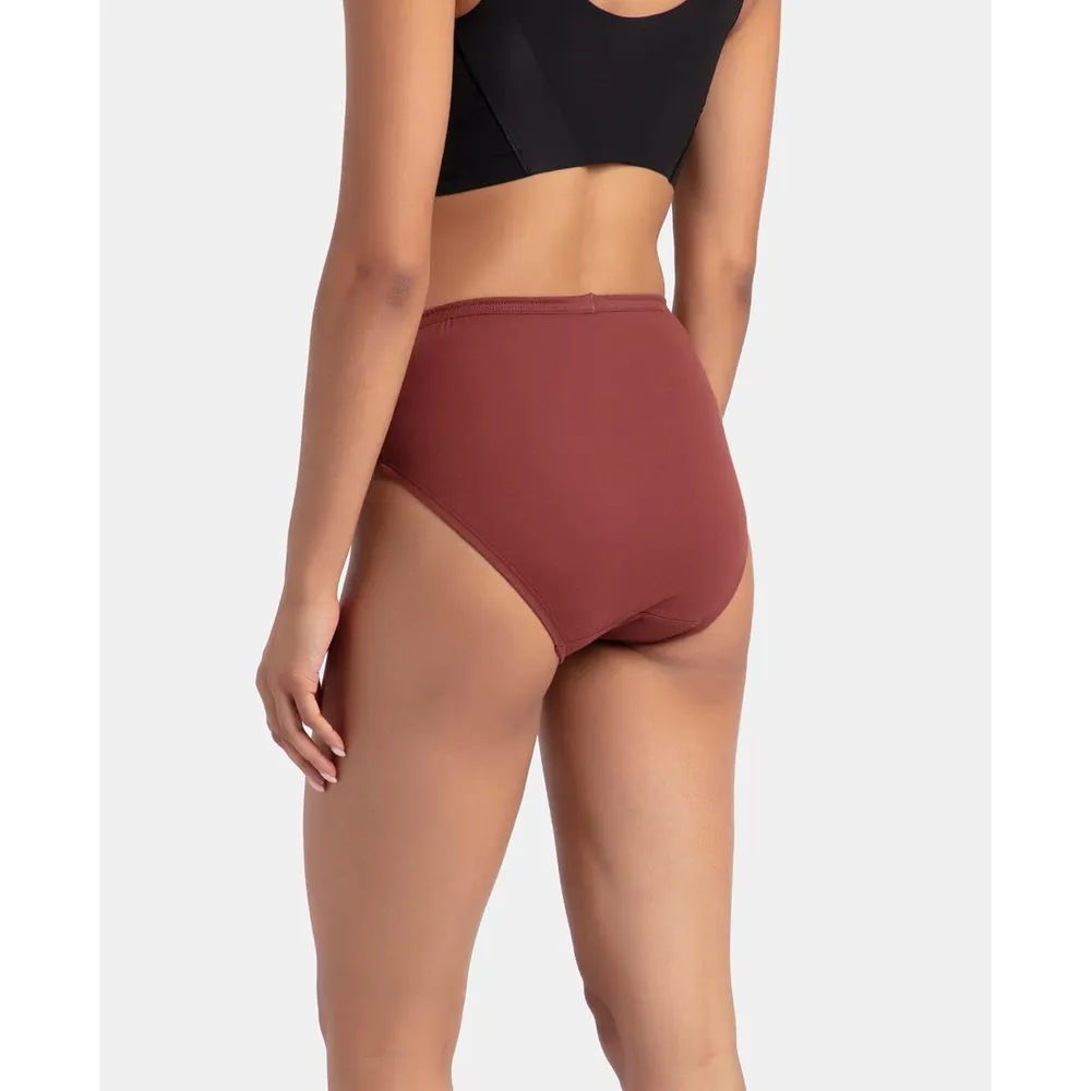 Jockey 1406 Women High Coverage Super Combed Cotton Hipster with Concealed Waistband and StayFresh Treatment_(Pack of 3, Colors & Prints May Vary)
