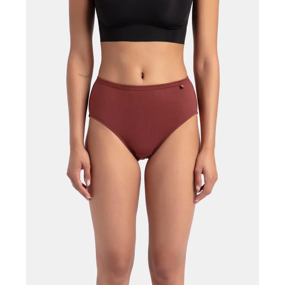 Jockey 1406 Women High Coverage Super Combed Cotton Hipster with Concealed Waistband and StayFresh Treatment_(Pack of 3, Colors & Prints May Vary)