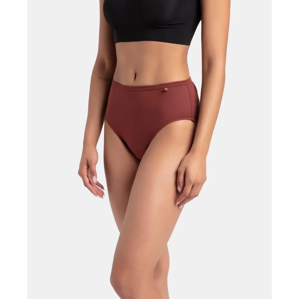Jockey 1406 Women High Coverage Super Combed Cotton Hipster with Concealed Waistband and StayFresh Treatment_(Pack of 3, Colors & Prints May Vary)