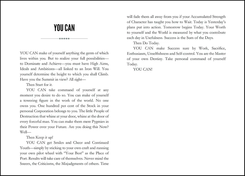 You Can by George Matthew Adams | The Classic Guide to Self-Belief, Self-Help, Motivation & Personal Growth | A Life Changing Book on Success and Inner Strength | Premium Paperback Edition | Best Seller