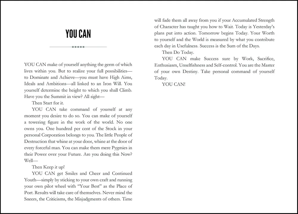 You Can by George Matthew Adams | The Classic Guide to Self-Belief, Self-Help, Motivation & Personal Growth | A Life Changing Book on Success and Inner Strength | Premium Paperback Edition | Best Seller